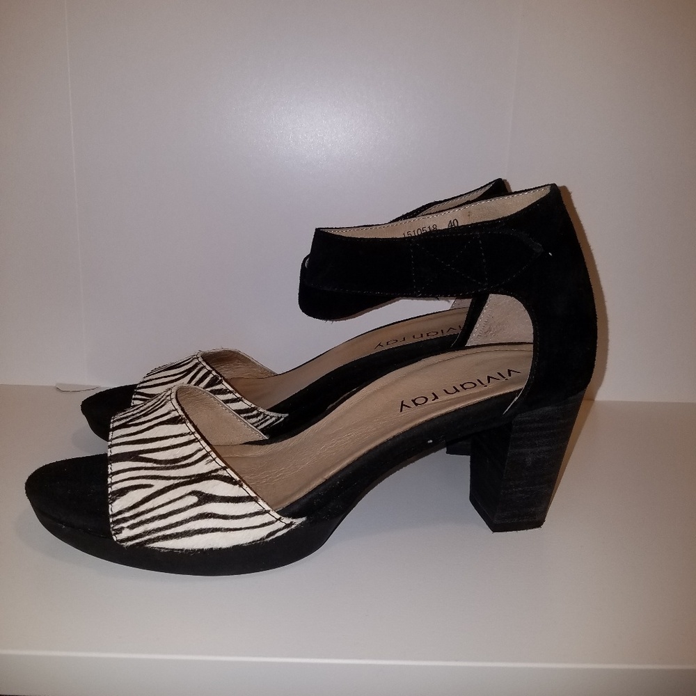 vivian ray zebra print shoes